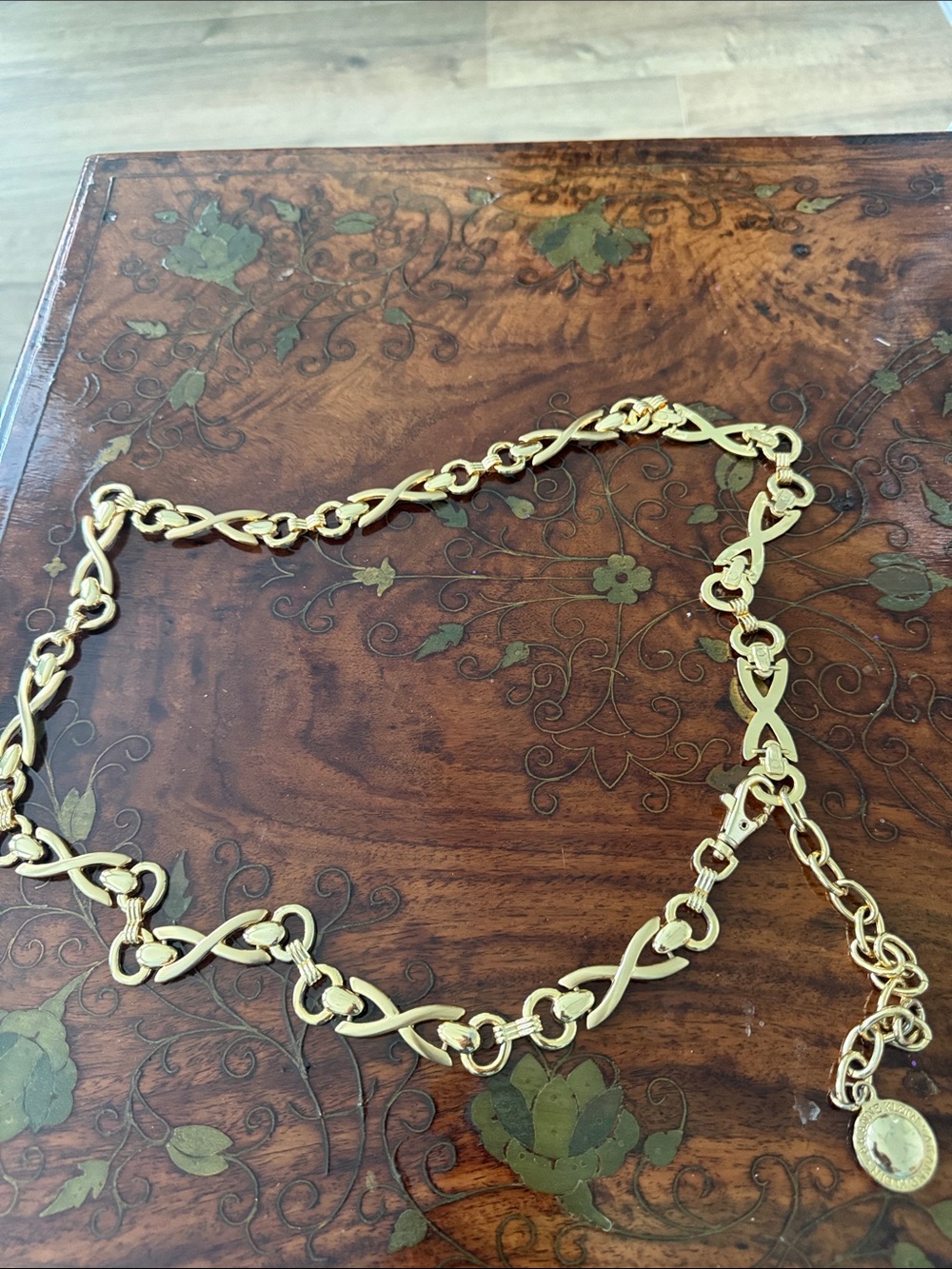 Anne Klein vintage gold-tone chain belt
